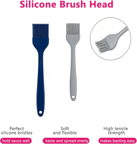 Silicone Basting Pastry Brush Set 2 Pack