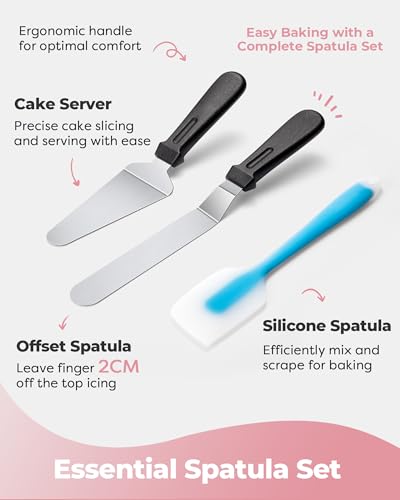 Aluminum Cake Stand Turntable Set for Decorating Baking Kit