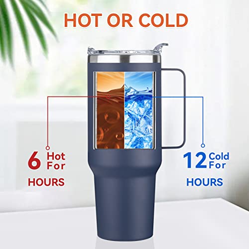 40 oz Stainless Steel Tumbler with Handle (4 Count)