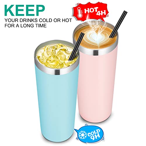 Stainless Steel Tumblers Bulk 6 Pack (6 Count)