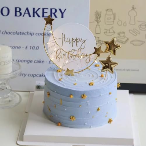 Mixed Size Gold Stars Sprinkles Edible Stars Cake Decorating Stars Cake Decorations Cupcake Toppers Cookie Decorating Perfect for Cakes (3 Ounce)