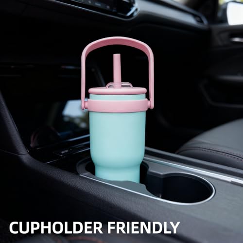 40 oz Tumbler with Handle and Straw