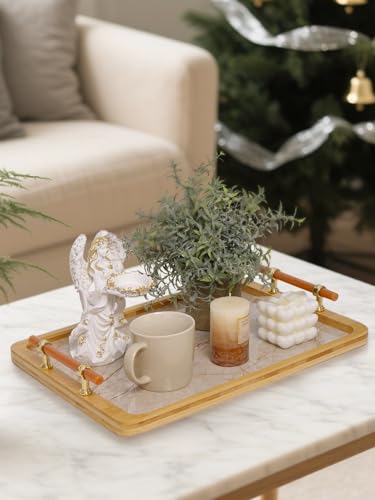 16" x 12" Bamboo Serving Tray with Handles
