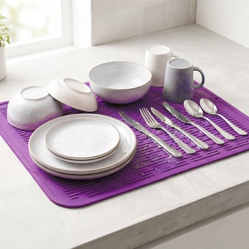 Silicone Dish Drying Mat for Multiple Usage