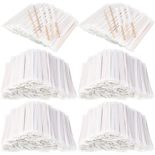 2000 Pcs Individually Wrapped Wooden Coffee Stirrers