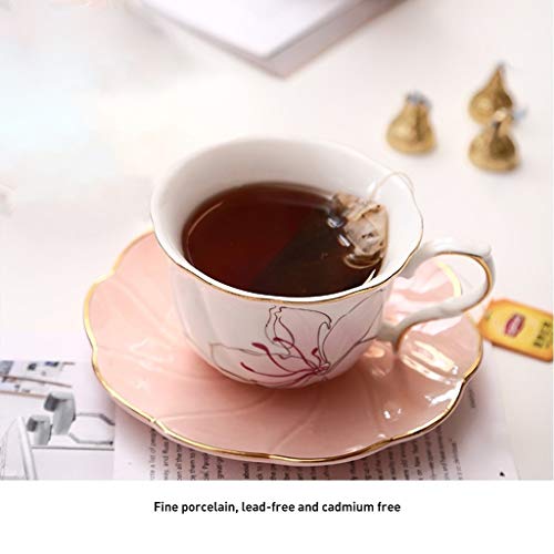Tea Set Tea Sets Afternoon Tea Set Set Household Coffee Cup Ceramic Teapot Set Flower Cup Wedding Tea Set Gift Coffee Set