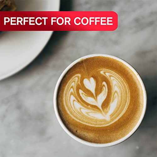 White Disposable Paper Coffee Cups with Lids (100 Count)