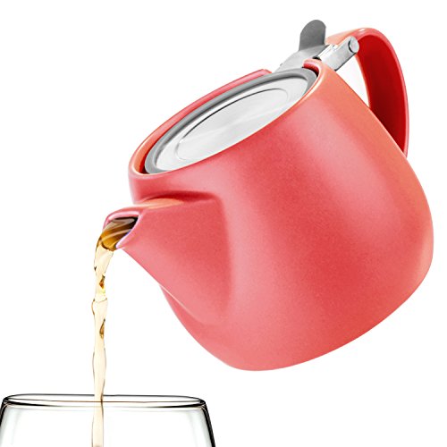 Pluto Porcelain Small Teapot Red