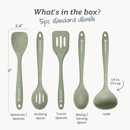 Starpack Stir and Serve Silicone Cooking Utensils Set (5 Count)