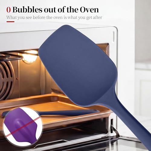 600ºF Heat Resistant Silicone Spatula Spoonula Set of 3