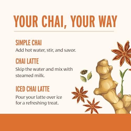 Masala Chai Organic Tea with Assam Black Tea (3 Ounce)