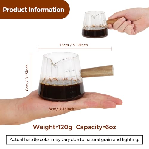 6oz Glass Espresso Measuring Cups (2 Count)