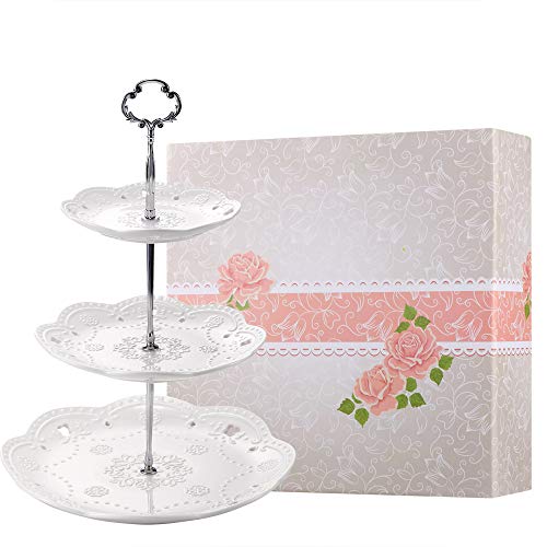 3 Tier Porcelain Cupcake Stand Serving Tray