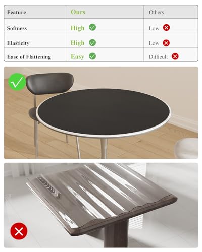 Black Plastic Table Cover Protector