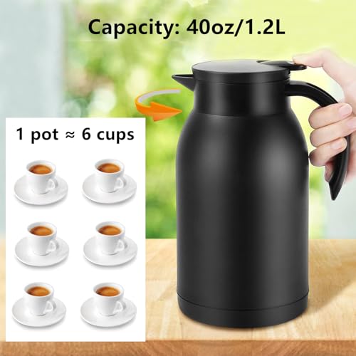 Stainless Steel Thermal Coffee Carafe Dispenser