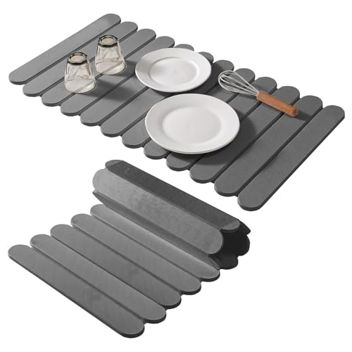 Extral Large Quick Dry Stone Drying Mat for Kitchen Counter