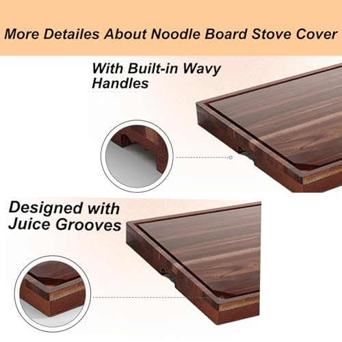 Acacia Stove Top Cover for Gas Burners & Electric Stove