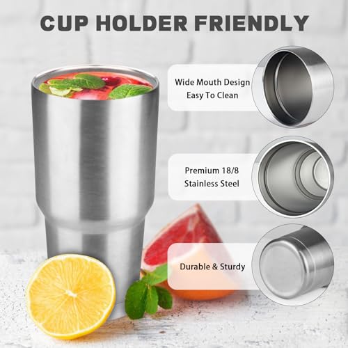 30 oz Tumbler with Lids and Straws