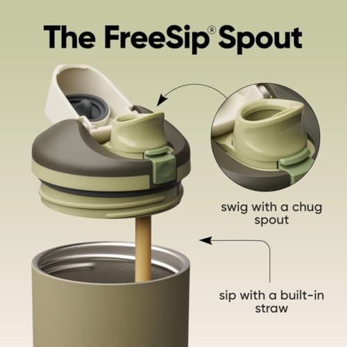FreeSip Tumbler Stainless Steel Water Bottle 40 oz Off Road