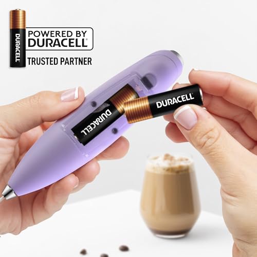 Powerful Milk Frother Wand With Duracell Batteries