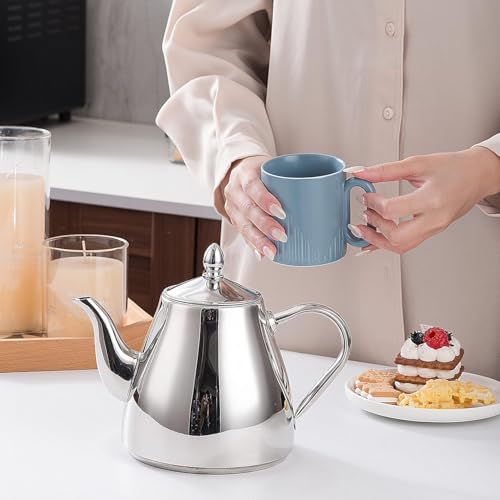 Stainless Steel Teapot Coffee Servers 1200ml