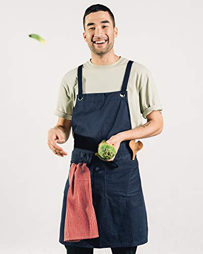 Crossback Kitchen Apron for Cooking