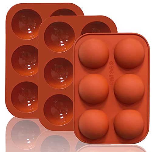 6 Holes Medium Semi Sphere Silicone Molds (87 Count)