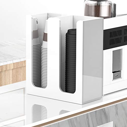 Acrylic Coffee Cup and Lid Storage Organizer Holder