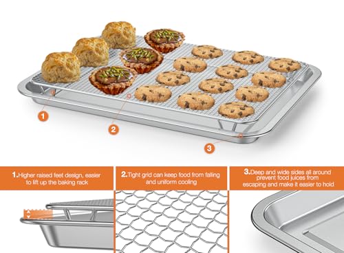 Stainless Steel Baking Sheet with Rack