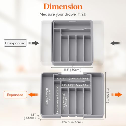 Expandable Silverware Drawer Organizer