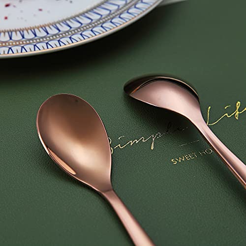 Copper Demitasse Espresso Spoons (6 Count)