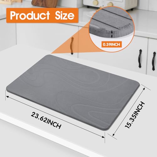 Large Stone Drying Mat for Kitchen Counter