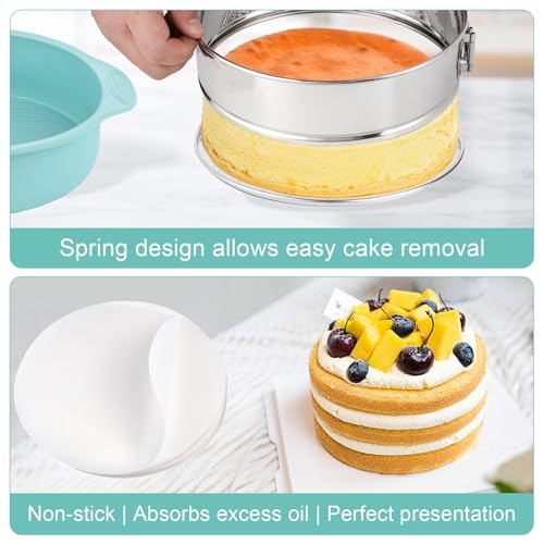 10 inch Stainless Steel Springform Pan with Silicone Protector