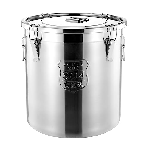 1623 OZ Stainless Steel Canister Rice Cereal Grain Storage Containers with Lid Airtight Coffee Bean Storage Milk Flour Sugar Food Storage for Home Bar Restaurant