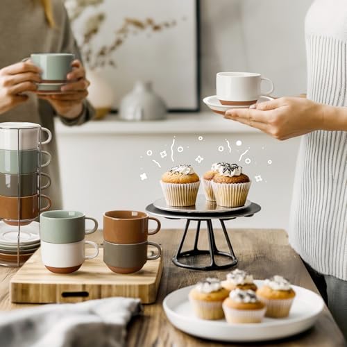 8 Ounce Cappuccino Cups Set of 4 (4 Count)