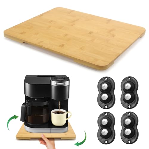 Appliance Slider 360° Rolling Tray for Countertop Coffee Maker Mat