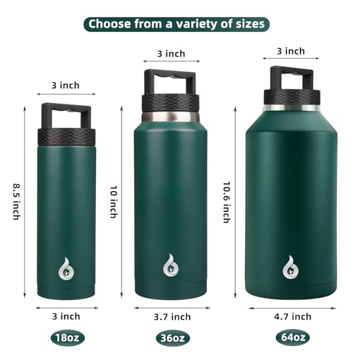 36oz Insulated Water Bottle Stainless Steel Water Bottle with Handle