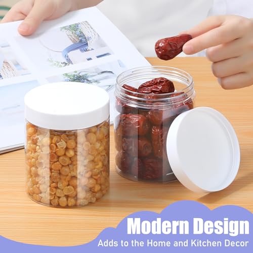 Plastic Jars with Lids (16 Count)