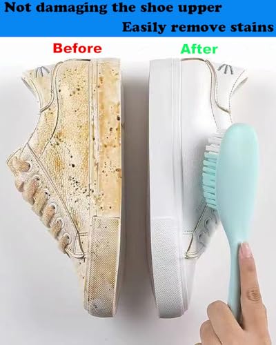 Cleaning Scrub Brushes Laundry Brush Soft Bristle Scrubbing Brush Clothes Brush Removes Stains from Fabrics Cleaning Brush Scrubber Brush for Fabric (2 Count)
