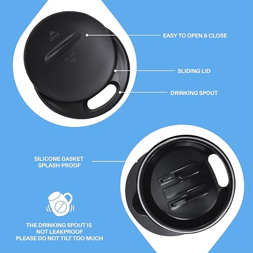 16 oz Insulated Coffee Mug with Lid and Handle