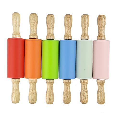 12 Pack Mini Small Rolling Pin for Kids (12 Count)