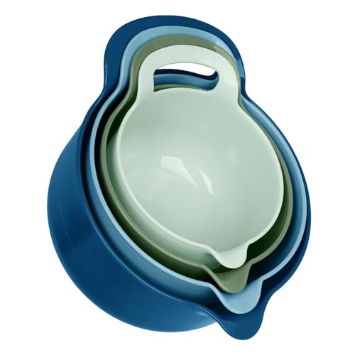 4 Pack Nesting Mixing Bowl with Pour Spout and Handle