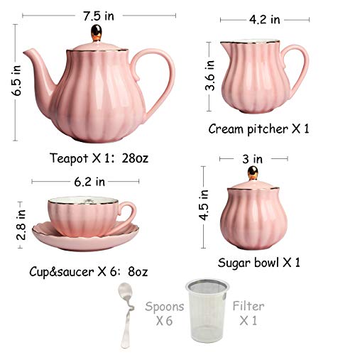 Sweejar Porcelain Tea Sets British Royal Series