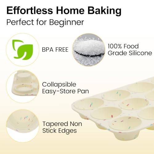 Silicone Muffin Pan for Baking