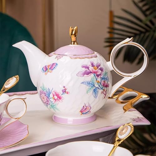 Floral Bone China Tea Set