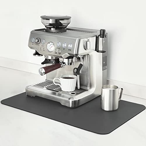 Coffee Mat 16x24 Inch Grey Countertop Mat