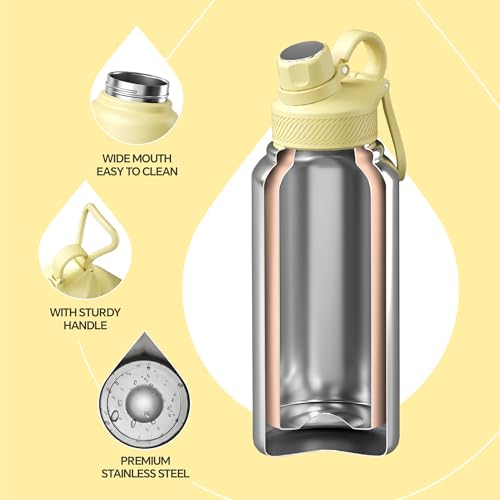 Insulated Stainless Steel Water Bottle with 2 Leak