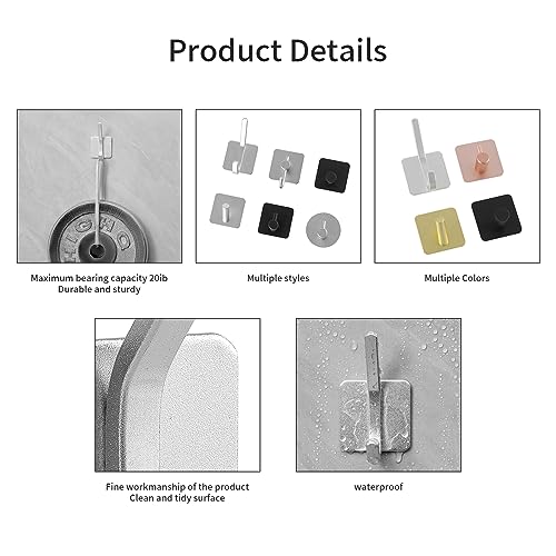 Heavy Duty Adhesive Wall Hooks