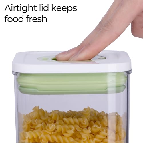 Set of 4 Pop Airtight Food Storage Containers with Date Recording Lids (5 Count)