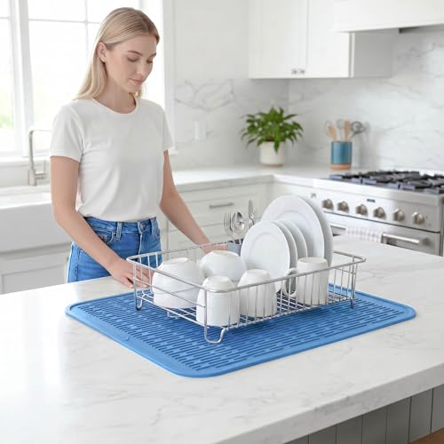 Silicone Dish Drying Mat for Multiple Usage